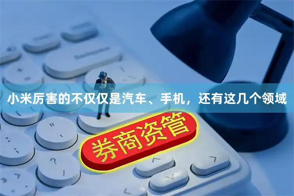 小米厉害的不仅仅是汽车、手机，还有这几个领域